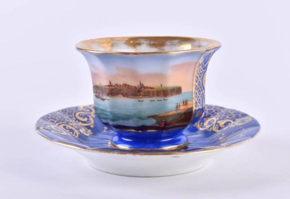 Biedermeier Ansichtentasse