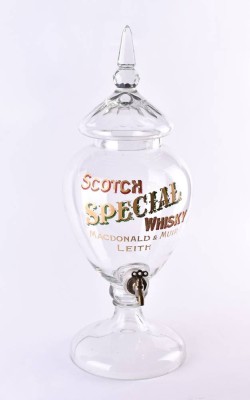 Large whisky dispenser Mac Donald & Muir Leith - 19th century