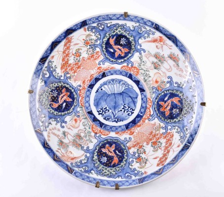 großer Imari Teller Japan, Meiji Periode