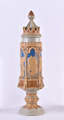 Large wedding goblet Villeroy & Boch - Mettlach c. 1880/1910