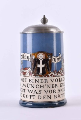 Villeroy & Boch großer Bierkrug München um 1900