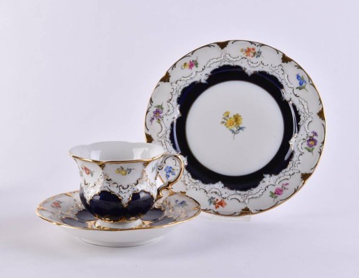Kaffeegedeck Meissen B-Form