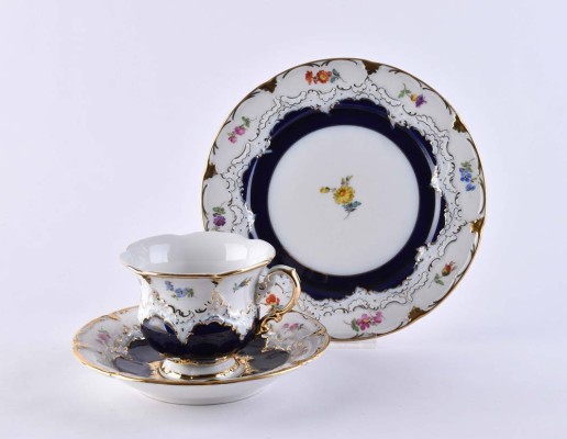 Kaffeegedeck Meissen B-Form
