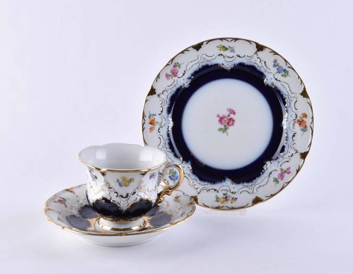 Kaffeegedeck Meissen B-Form
