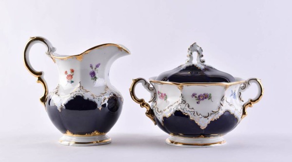 Konvolut 2 Teile Meissen B-Form
