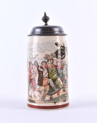 Villeroy & Boch, Mettlach Bierkrug Historismus um 1890