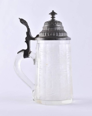 jagdlicher Bierkrug um 1900