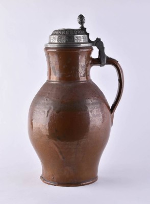 Bunzlau pear jug 18th century