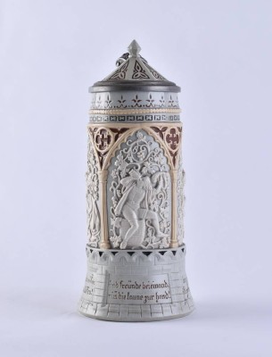 Relief jug Villeroy & width around 1900