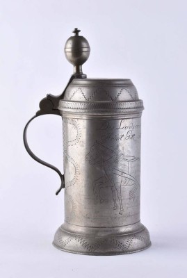 Tin jug circa 1827