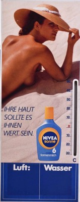 altes Emailleschild NIVEA Sonnenmilch