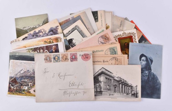 Konvolut Postkarten und Ganzsachen