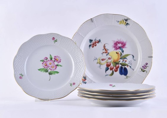 A group of Herend plates