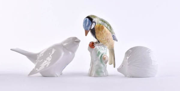 A group of animal figurines KPM Berlin
