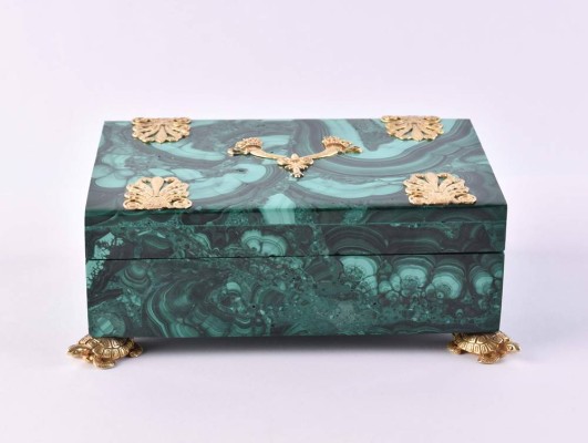 Malachite lidded box Russia