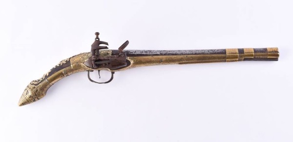 Important 18th century Ottoman flintlock pistol