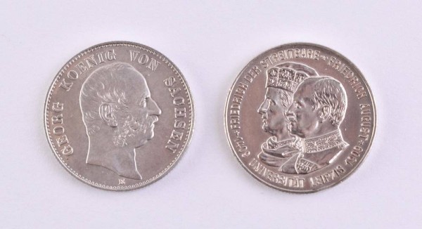 2 x 2 Mark Saxony 1904 and 1909
