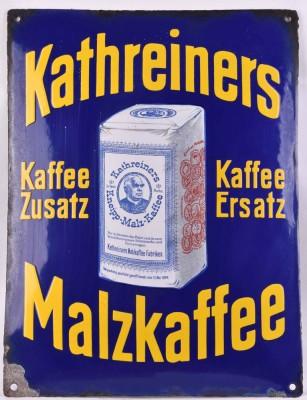 altes Emailleschild Kathreiner Malzkaffee