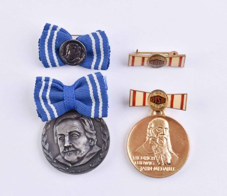 Clara Zetkin and Friedrich Ludwig Jan medal