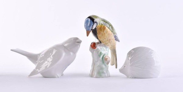 A group of animal figurines KPM Berlin