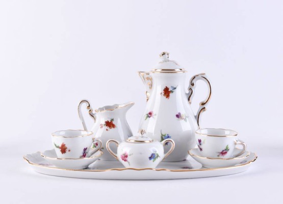 Doll crockery/coffee set for 2 persons MPM Saxonia