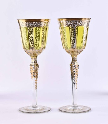 Pair of wine glasses Bohemia- Joska
