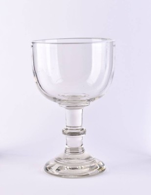 Poured over white-rimmed glass 19th century