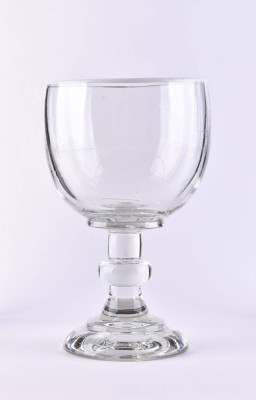 Poured over white-rimmed glass 19th century