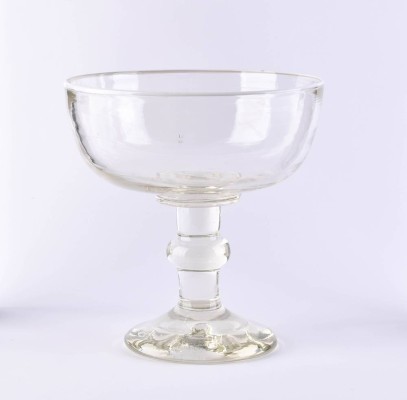 Poured over white-rimmed glass 19th century