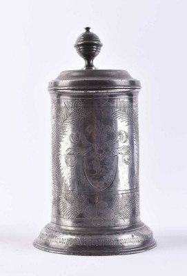 Roller pewter jug circa 1800