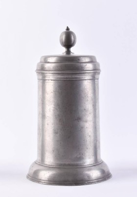 Roller pewter jug circa 1798