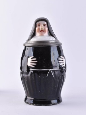 Figure jug as a nun, circa 1900