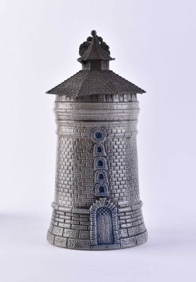 Beer jug as a watchtower around 1900