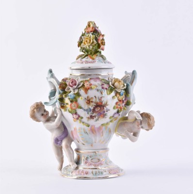 Potpourri Deckel VaseThüringen, 19 Jhd.