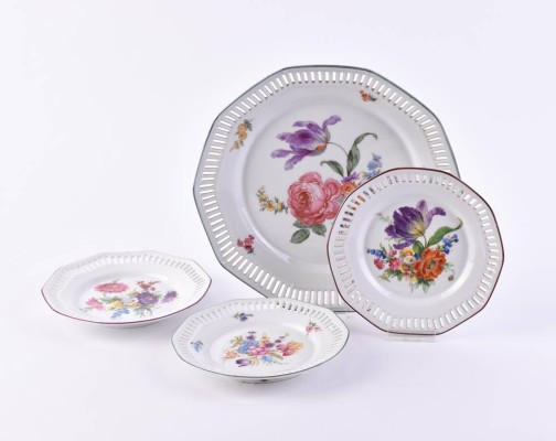 Konvolut Teller, um 1900