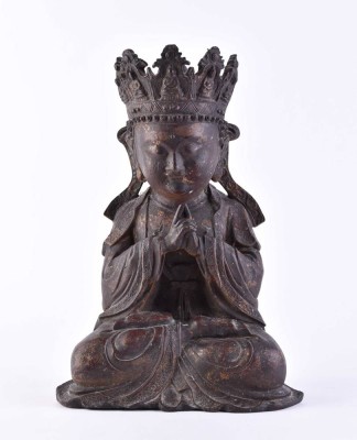 Bronze der Guanyin China, wohl Ming Dynastie oder später