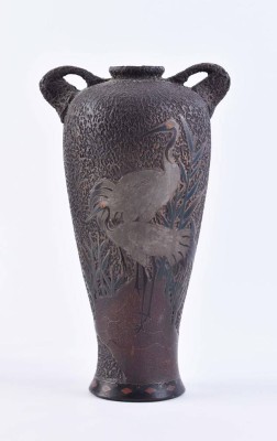 Vase Japan, Cloisonné Meji Periode