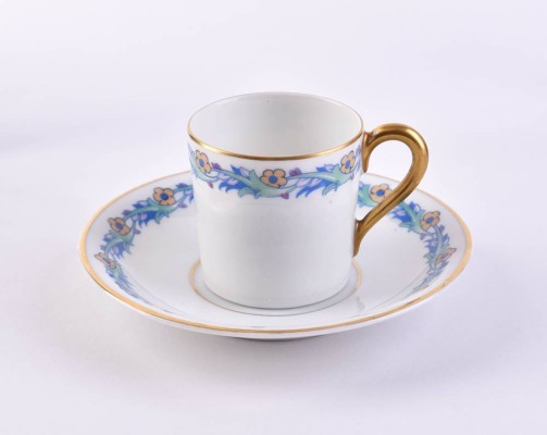 Vitrinentasse mit Untertasse KPM Germany