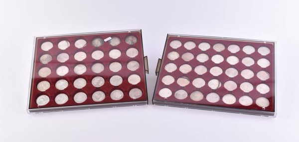 Konvolut 10 DM Münzen 1972- 2001