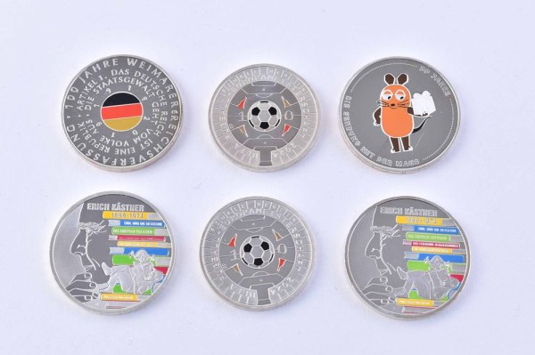 Konvolut Euro Farbmünzen Deutschland