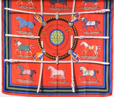 Silk scarf Hermes- Paris