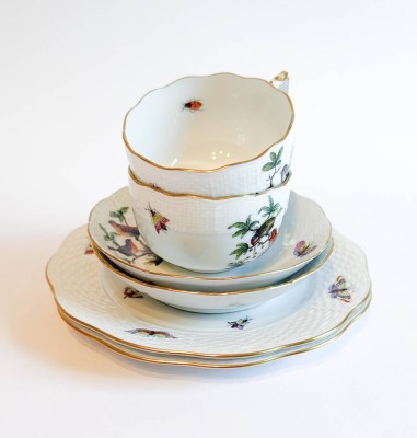 Two Herend coffee place settings