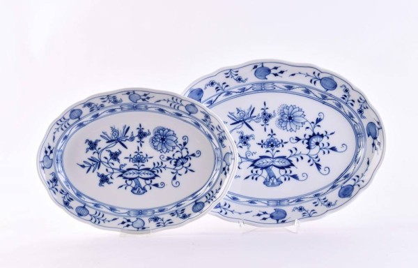 2 Meissen serving plates