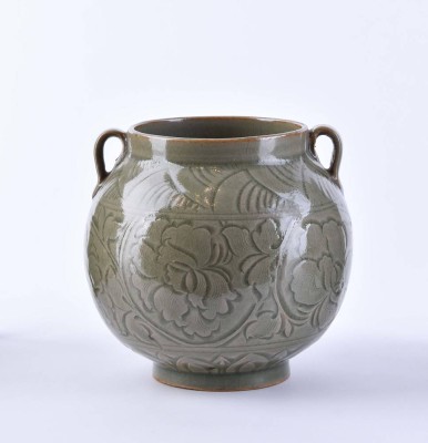 Seladon handle vessel China, 19th - 20th century