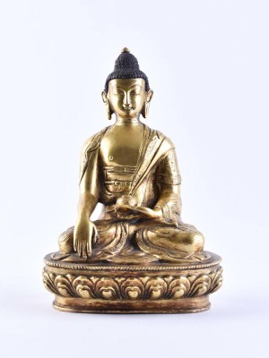 Statue of Bhumisparsha Mudra, Tibet/ Nepal 19th/20th century