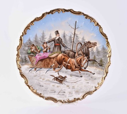 Large wall plate Russia