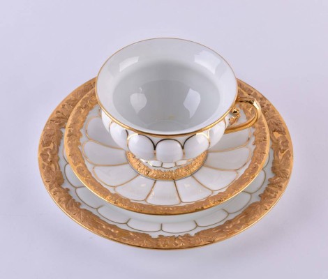Meissen Kaffeegedeck X-Form