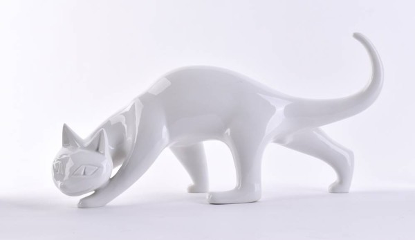 KPM Tierfigur Schleichende Katze