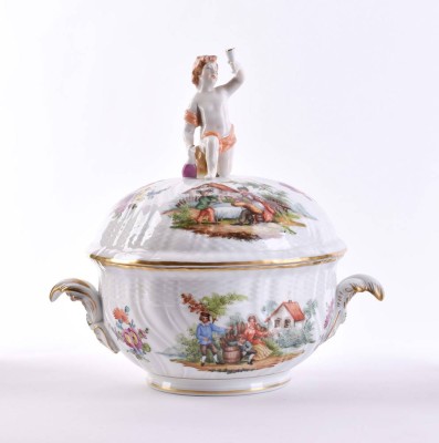 Lidded tureen Potschappel Dresden