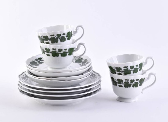 4 Kaffeegedecke Meissen